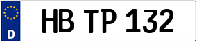Trailer License Plate